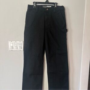 Carhartt Carpenter Black Pants Women’s 2 Regular Relaxed fit Workwear Work
